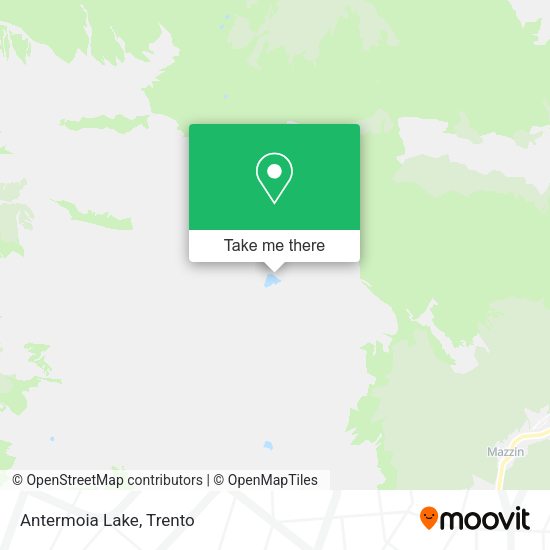 Antermoia Lake map