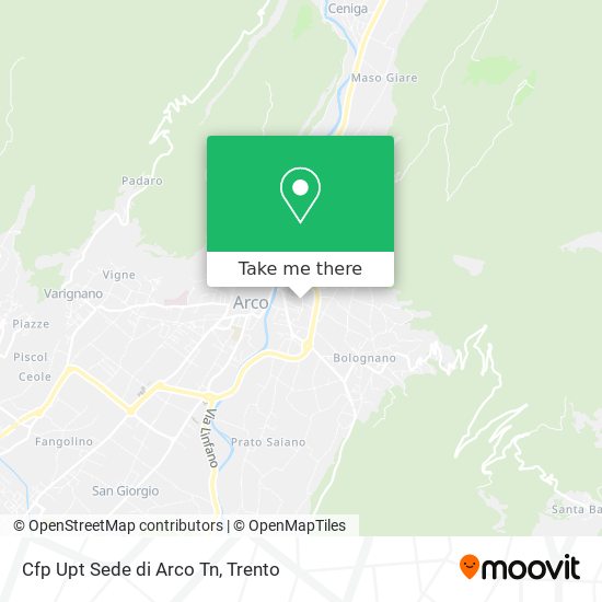Cfp Upt Sede di Arco Tn map