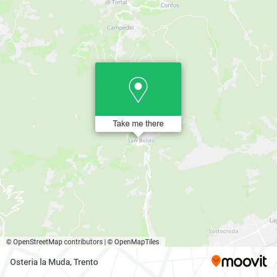 Osteria la Muda map