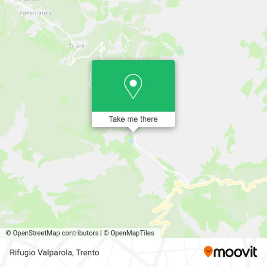 Valparola Mountain Refuge map