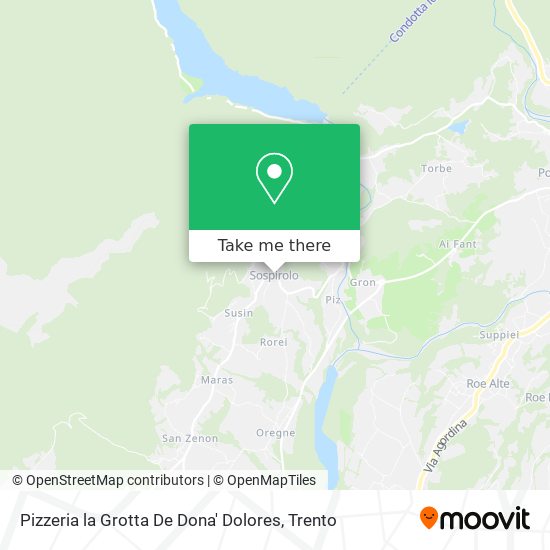 Pizzeria la Grotta De Dona' Dolores map