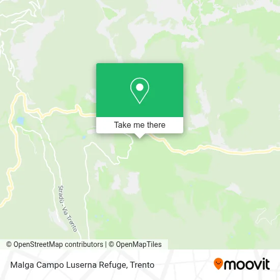 Malga Campo Luserna Refuge map