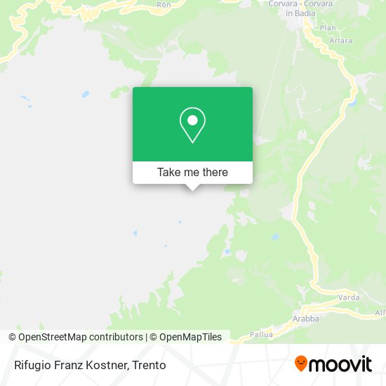 Rifugio Franz Kostner map