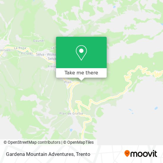 Gardena Mountain Adventures map