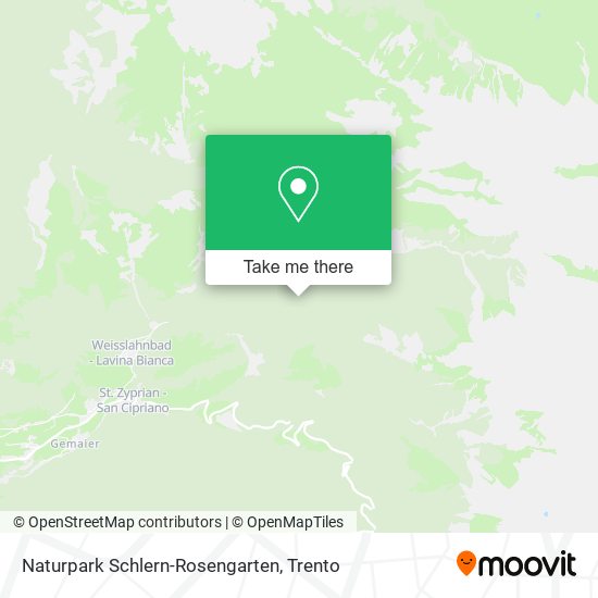 Naturpark Schlern-Rosengarten map