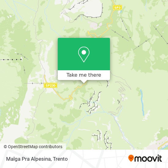 Malga Pra Alpesina map