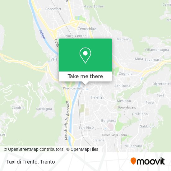 Taxi di Trento map