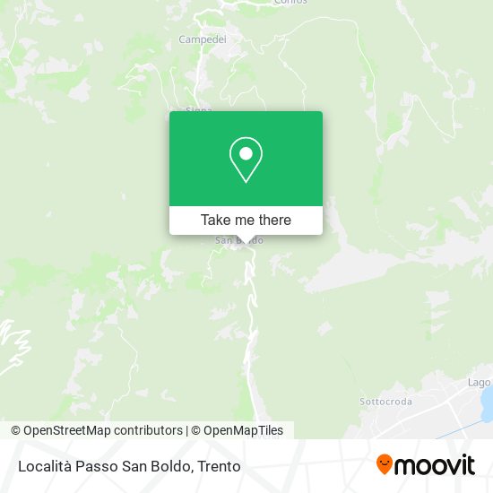 Località Passo San Boldo map