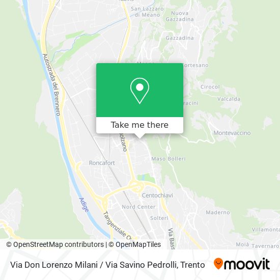 Via Don Lorenzo Milani / Via Savino Pedrolli map