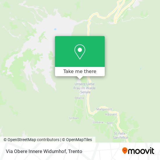 Via Obere Innere Widumhof map
