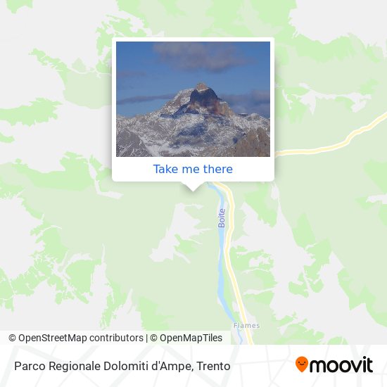 Parco Regionale Dolomiti d'Ampe map