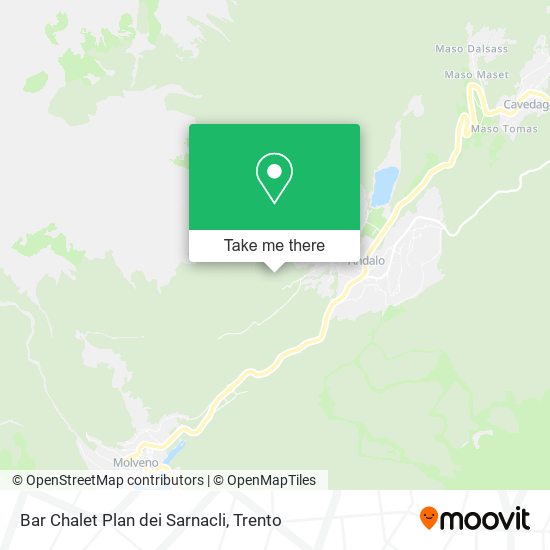 Bar Chalet Plan dei Sarnacli map