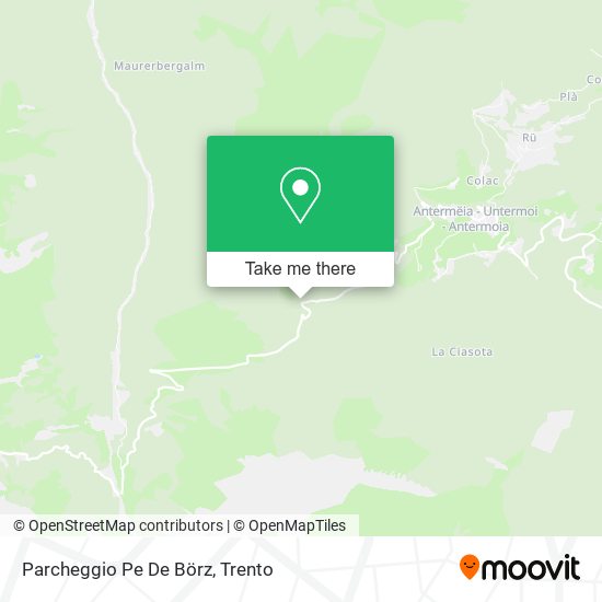 Parcheggio Pe De Börz map