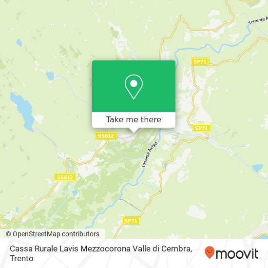 Cassa Rurale Lavis Mezzocorona Valle di Cembra map