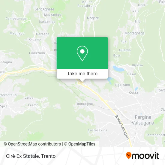 Cirè-Ex Statale map