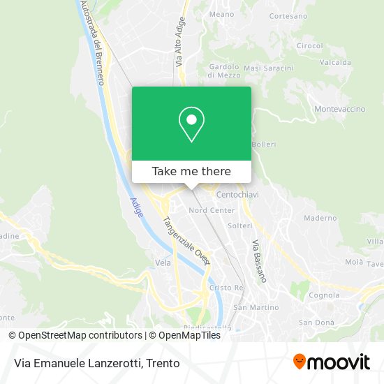 Via Emanuele Lanzerotti map