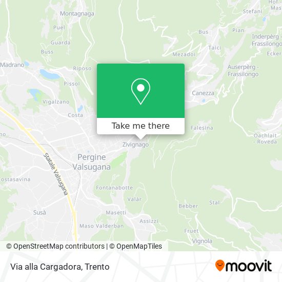 Via alla Cargadora map