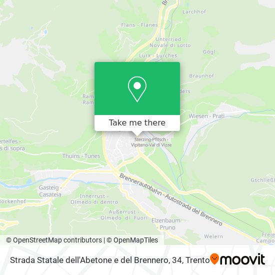 Strada Statale dell'Abetone e del Brennero, 34 map