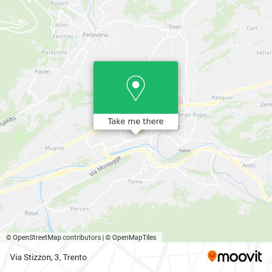 Via Stizzon, 3 map