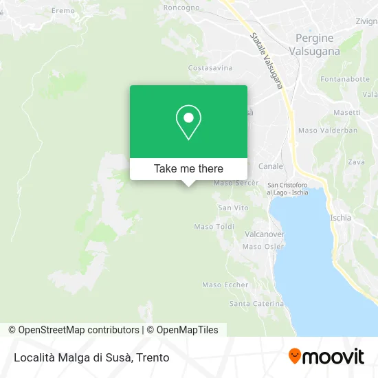 Malga di Susà Location map