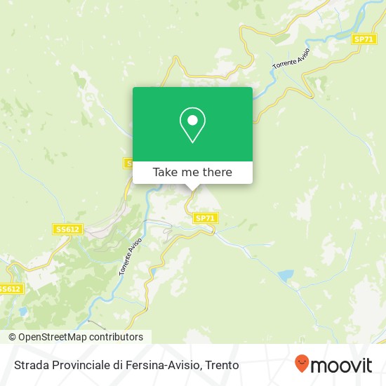 Strada Provinciale di Fersina-Avisio map