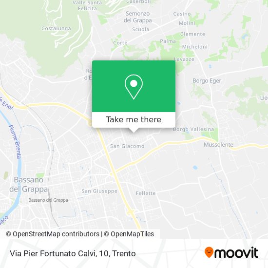 Via Pier Fortunato Calvi, 10 map