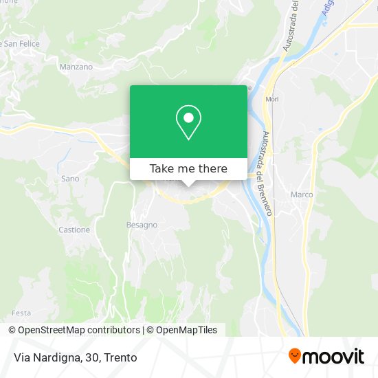 Via Nardigna, 30 map