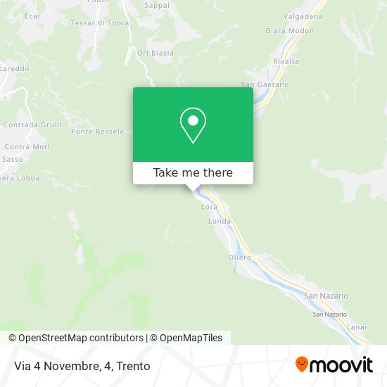 Via 4 Novembre, 4 map