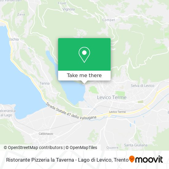 Ristorante Pizzeria la Taverna - Lago di Levico map