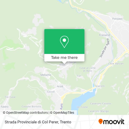 Strada Provinciale di Col Perer map