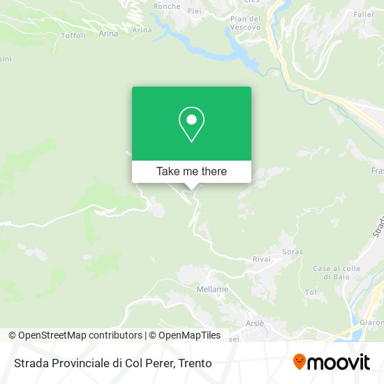 Strada Provinciale di Col Perer map