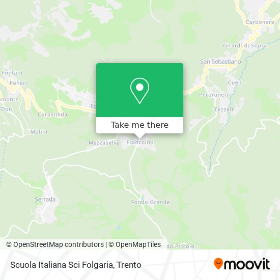 Scuola Italiana Sci Folgaria map