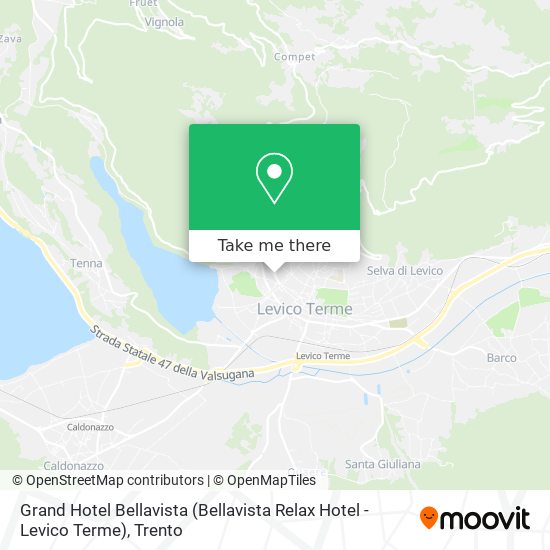 Grand Hotel Bellavista (Bellavista Relax Hotel - Levico Terme) map