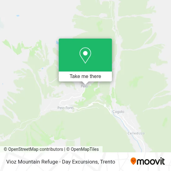 Vioz Mountain Refuge - Day Excursions map