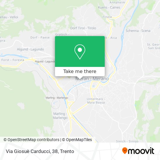 Via Giosuè Carducci, 38 map