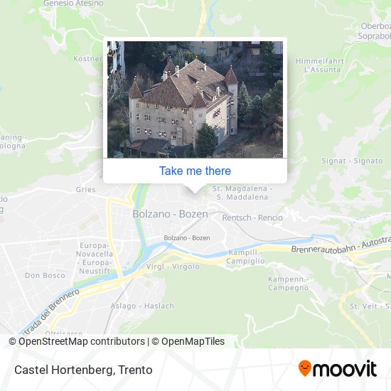 Castel Hortenberg map
