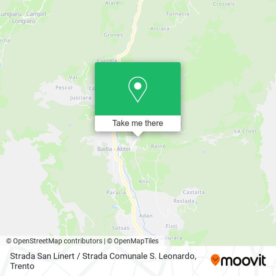 Strada San Linert / Strada Comunale S. Leonardo map
