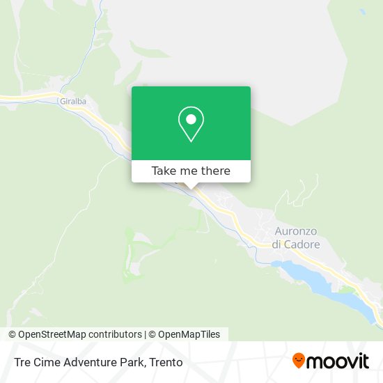 Tre Cime Adventure Park map
