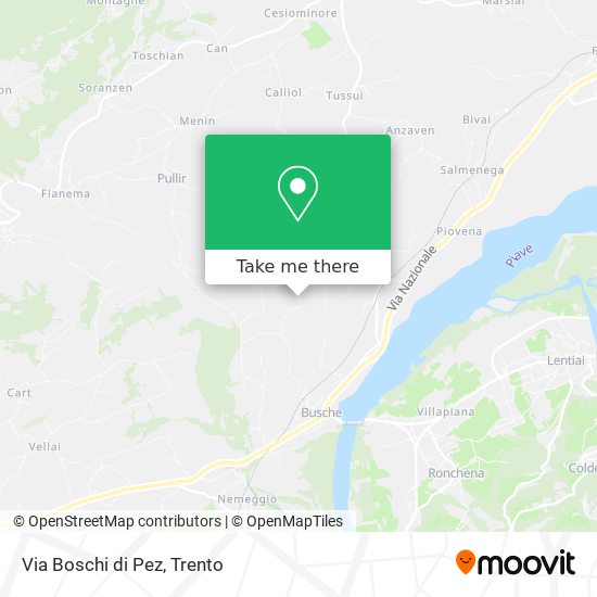 Via Boschi di Pez map