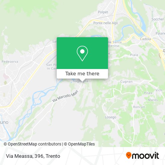 Via Meassa, 396 map