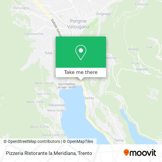 Pizzeria Ristorante la Meridiana map