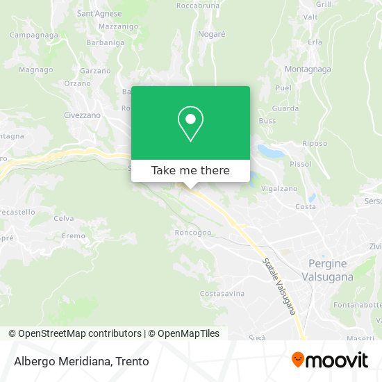 Albergo Meridiana map