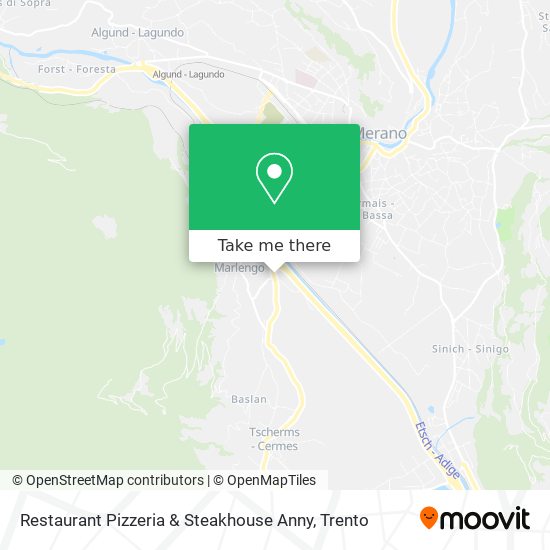 Restaurant Pizzeria & Steakhouse Anny map