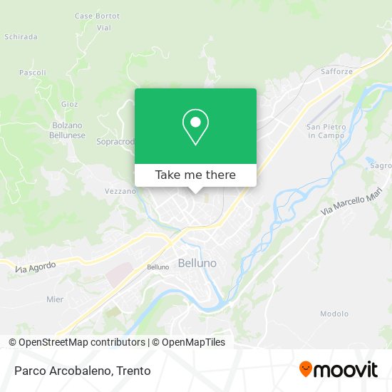 Parco Arcobaleno map