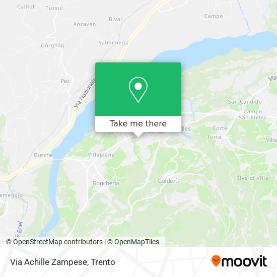 Via Achille Zampese map