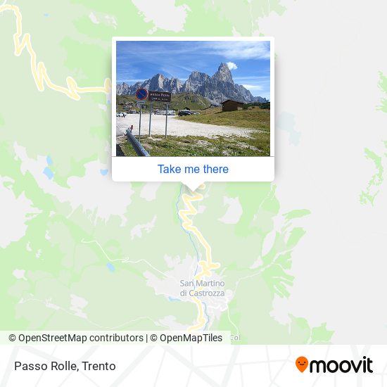 Passo Rolle map
