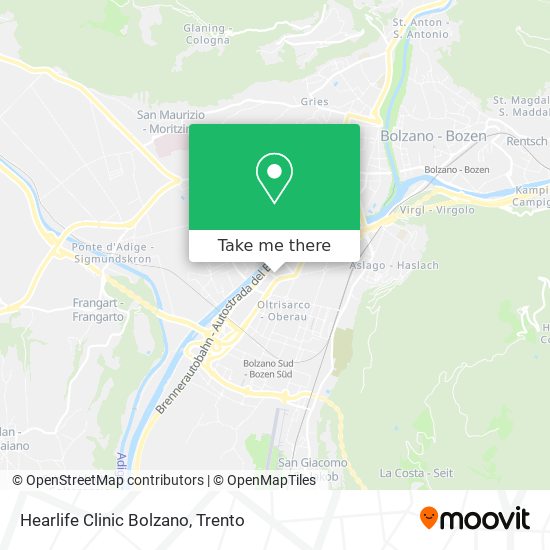 Hearlife Clinic Bolzano map