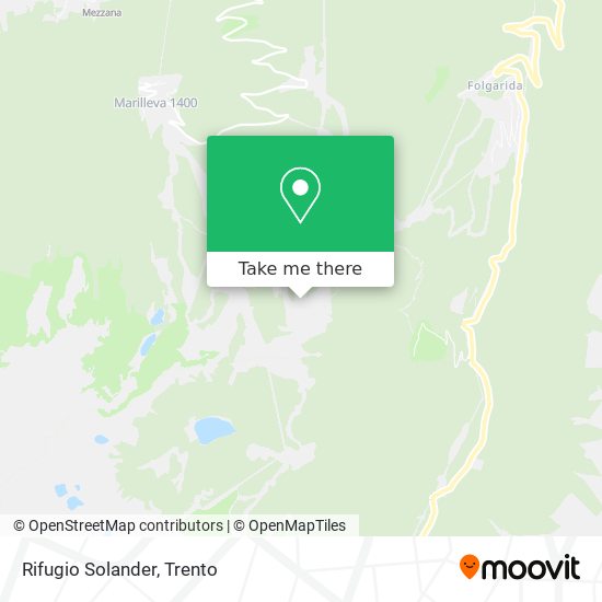 Rifugio Solander map