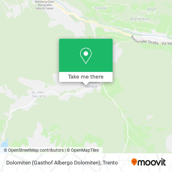 Dolomiten (Gasthof Albergo Dolomiten) map
