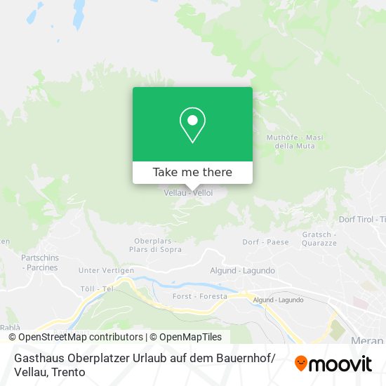 Gasthaus Oberplatzer Urlaub auf dem Bauernhof/ Vellau map